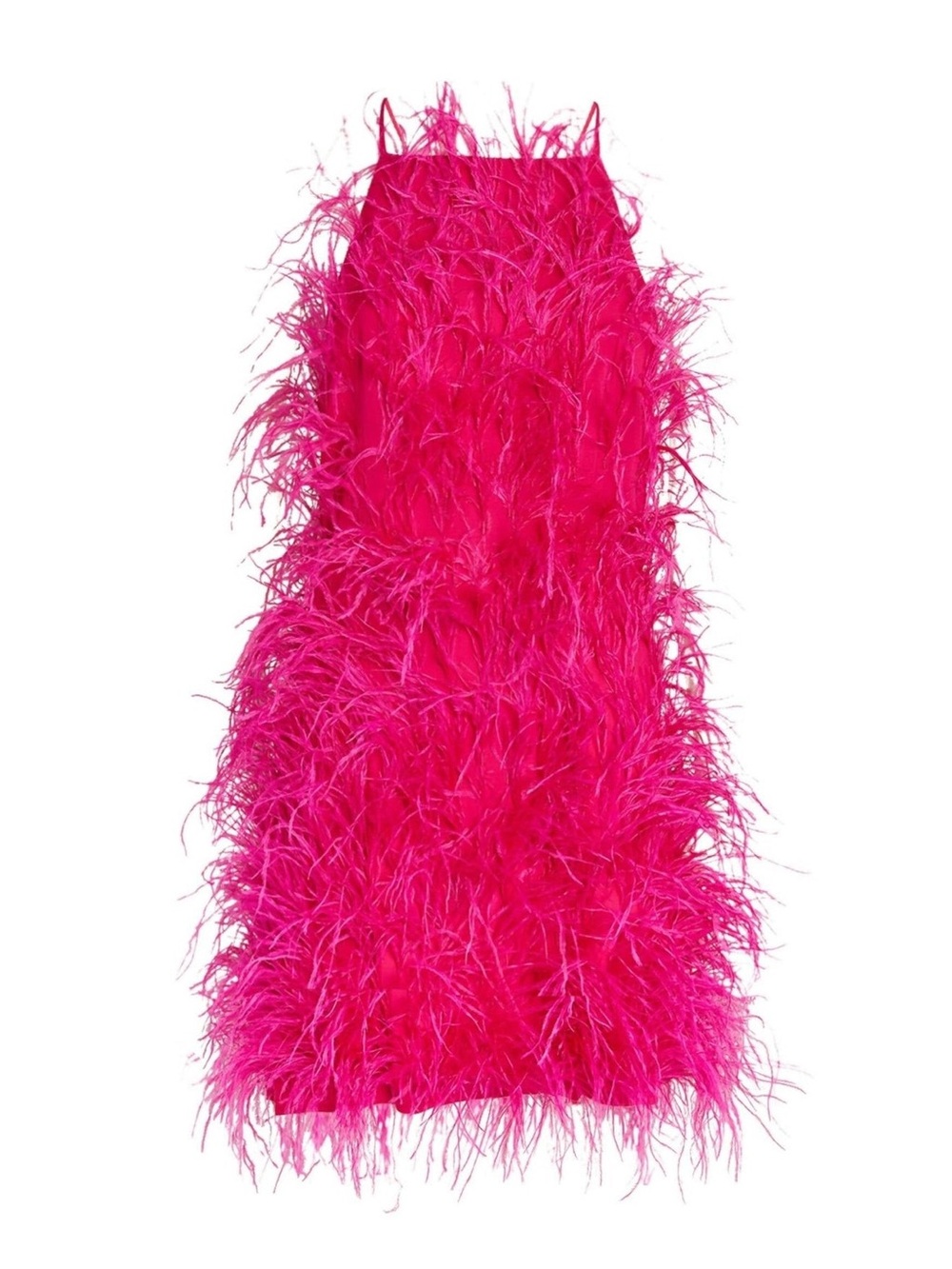 cult gaia fuchsia feathered mini dress - Picture 6 of 7